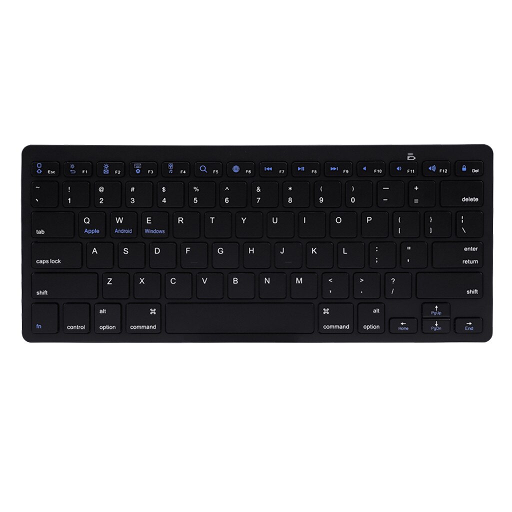 Teclado inalámbrico Delgado Bluetooth 3,0, miniteclado portátil para Ipad, Iphone, tableta, teclado para Android, IOS, Windows