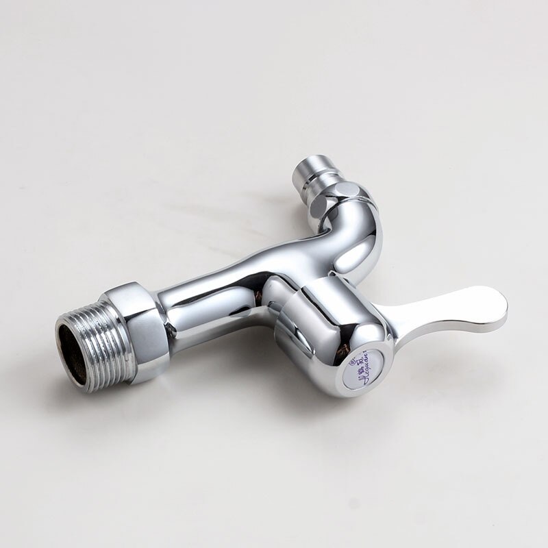 3/4' Brass Wall Mount Bathroom Washing Machine Faucet Laundry Sink Water Taps Toilet Cold Bibcock
