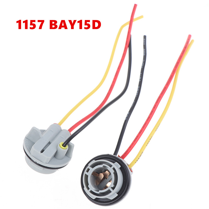 2Pcs 1157 BAY15D Lamphouder Lampen P21/4 Adapter Base Socket Connector Plastic Auto Accessoires Voor Richtingaanwijzer koplamp Licht