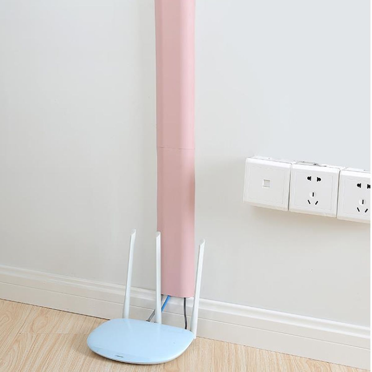 PP Raceway Wall Cord Duct Cable Cover Cable Fixer Management Electric Cache Cable Channel Wire Clip Manager Cover Organizer