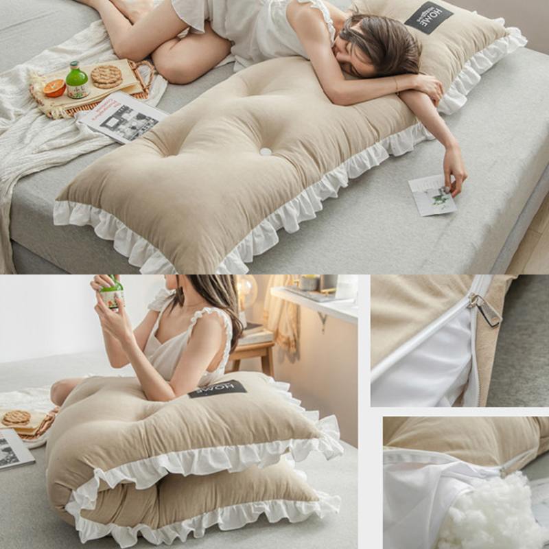 100cm store lange læsepude sengen pude ryglæn pude stor sofa talje pude soveværelse pude til tatami dobbeltseng
