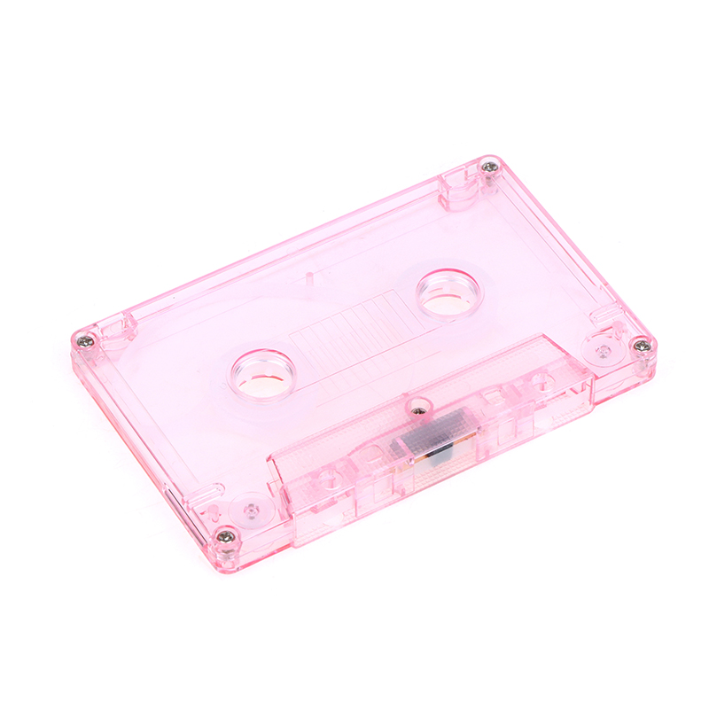 1pc Farbe leere Band hülle Audio- aufnahme Kassetten Band Schale leere Rolle zur Rolle Kassette (kein innerer Kern und äußehe Kasten): Schwarz