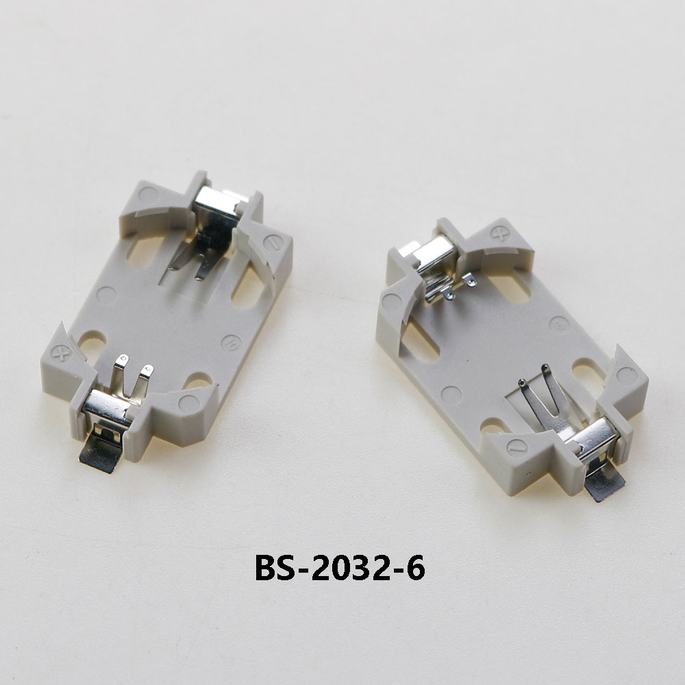 10st Smd 2450 Batterijhouder Cr2032 BS-6/8 Smd Knop Batterijhouder Vertind Hoge Temperatuur Weerstand Horizontale Aansluiting