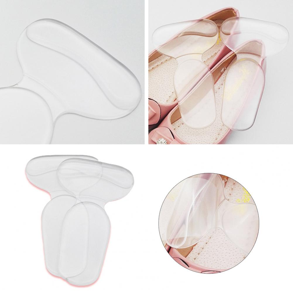 Almohadillas de silicona antifricción para el talón, almohadillas para el cuidado de los pies, antideslizantes, antideslizantes, tacto suave, 1 par