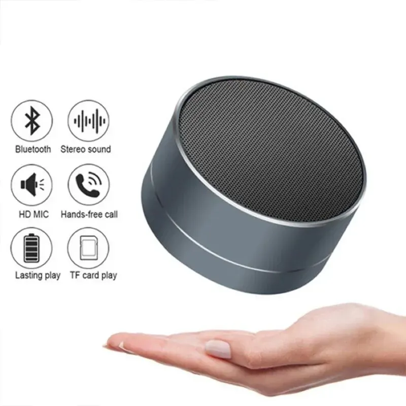 Draagbare Draadloze Basluidspreker Audio, Mini Auto Kleine Luidspreker Extra Fm Tf Usb Plug-In Kaart Buiten Draagbare Kleine Luidspreker