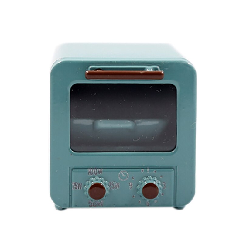 1/6 Or 1/12 Scale Miniature Dollhouse Oven For Dollhouse Mini Kitchen Cooking Toy Accessories: Blue