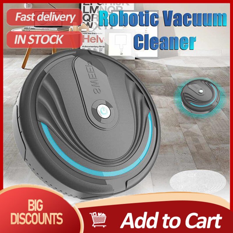 Automatic Sweeper Floor Carpet Clean Rechargeable-UH Hand Push Sweepers Smart Robot Vacuum Cleaner Household Cleaning Tools