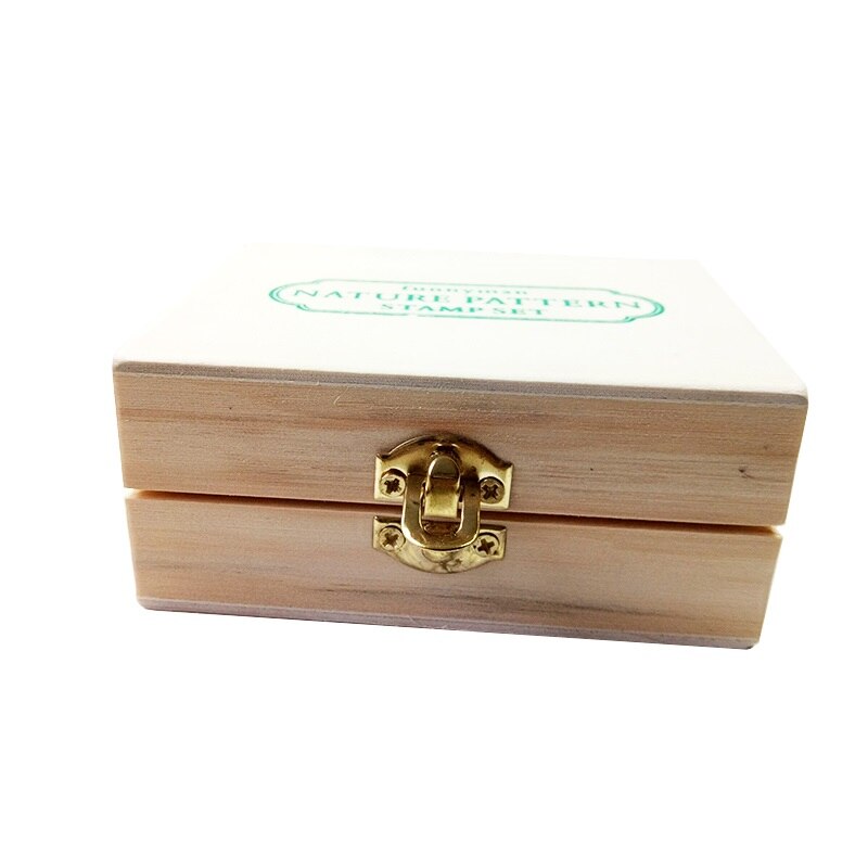 12 Pcs/set Kawaii Nature Pattern Stamps Sets Wooden Rubber Stamp for Scrapbooking Stationery Painting Cards Decor