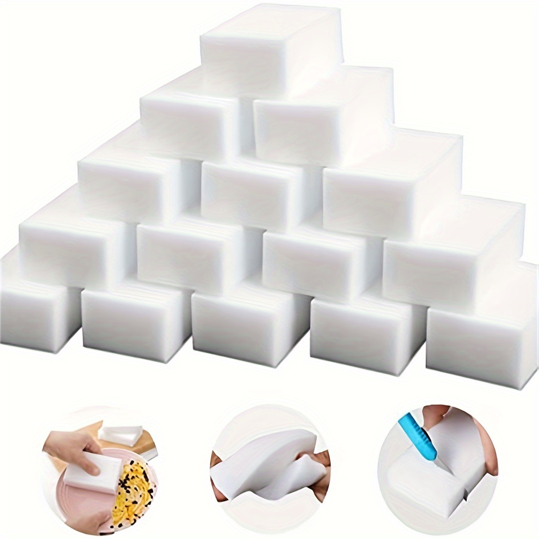 10pcs Magic Sponge Wipe, Melamine Foam Sponge, Household Cleaning Sponge Kitchen Cleaning Sponge, Car Wash Sponge