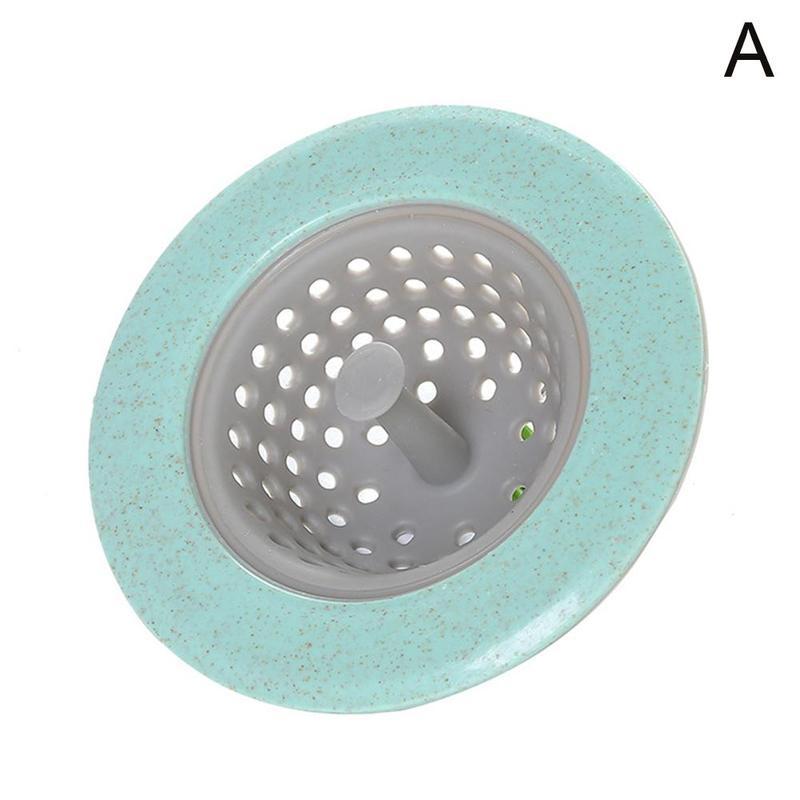 Silikon Küche Filter Waschbecken Sieb Sieb Füllstoff Sieb Filter Haar Waschbecken Ablauf Gittergewebe Sieb Dusche Abfluss 1pc V9P2: Grün