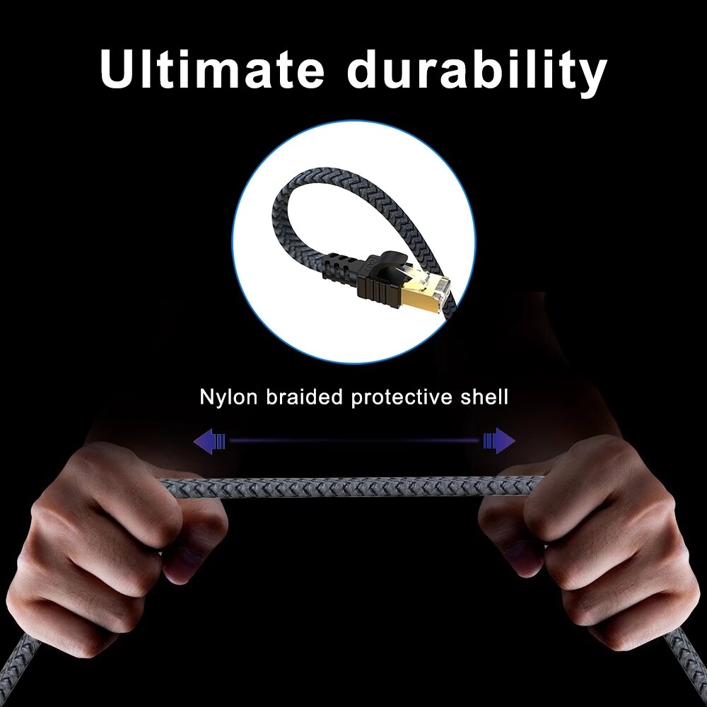 Ethernet Cable Cat7 Lan Cable UTP CAT 7 RJ 45 Network Cable RJ45 Cat7 Internet Cable Patch Cord for Modem Router Cable Ethernet