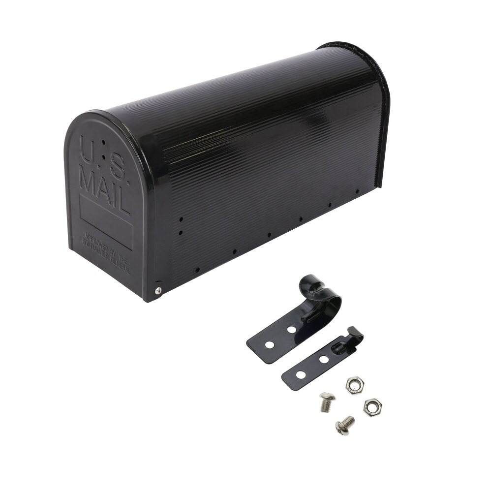 PrimeMatik-mailbox US Mail aluminum for American postal Mail Black