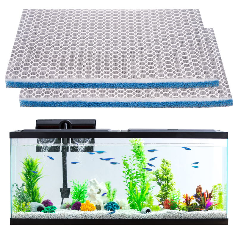 Esponja de filtro de acuario 8D de 8 capas, Bio Media sin pegamento, filtro externo para estanque de peces de alta densidad, accesorios para espumadera de algodón