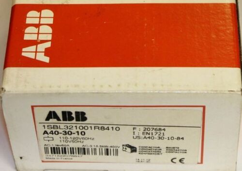 A40-30-10 A403010 1Stck NEUE ABB schütz 220VAC freies # exp