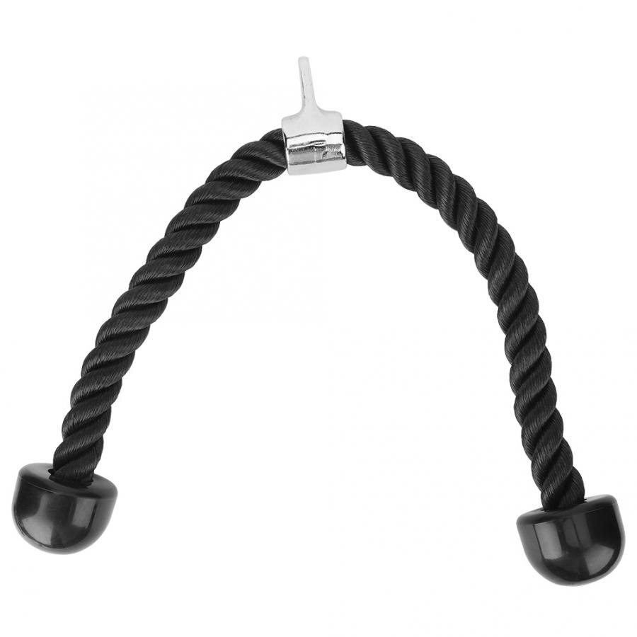 Biceps Triceps Rope Abdominal Crunches Cable Pull Down Biceps Muscle Training Fitness Body Building Gym Pull Rope Fitness Tool