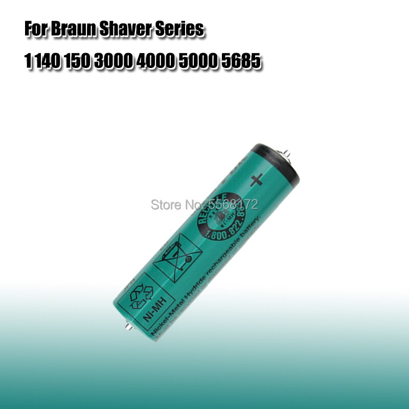 Braun rakapparat batteri 150s-1 320s-4 380s-4 390cc-4 350cc-4 330 1.2v ni-mh uppladdningsbart batteri för fdk