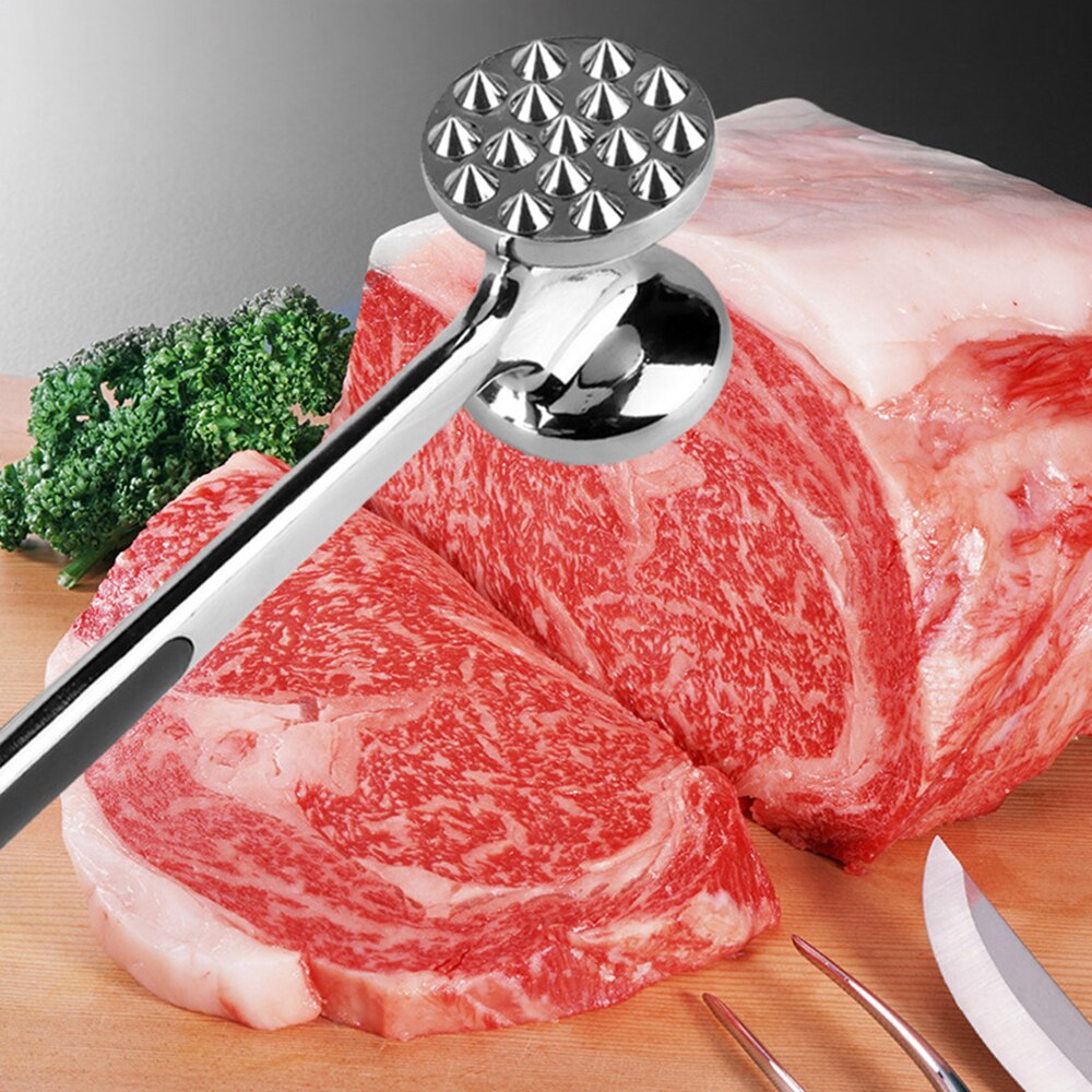 1pcs Zinc Alloy Loin Pork Chop Steak Meat Velvet Tenderloin Zinc Alloy Meat Hammer For Kitchen Tools
