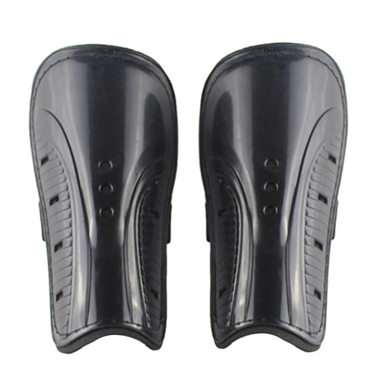 Professionelle Fußball Training Shin Guards Drei-Loch Leggings Fußball Sport Shin Pad Schutzhülle Für Erwachsene Kinder: Black