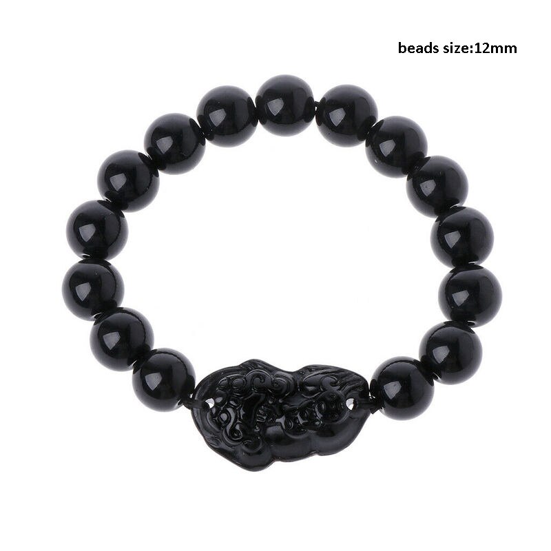 Unisex mænd pixiu charms ring armbånd kinesisk feng shui amulet rigdom og heldig åben justerbar ring perle armbånd: Armbånd 1