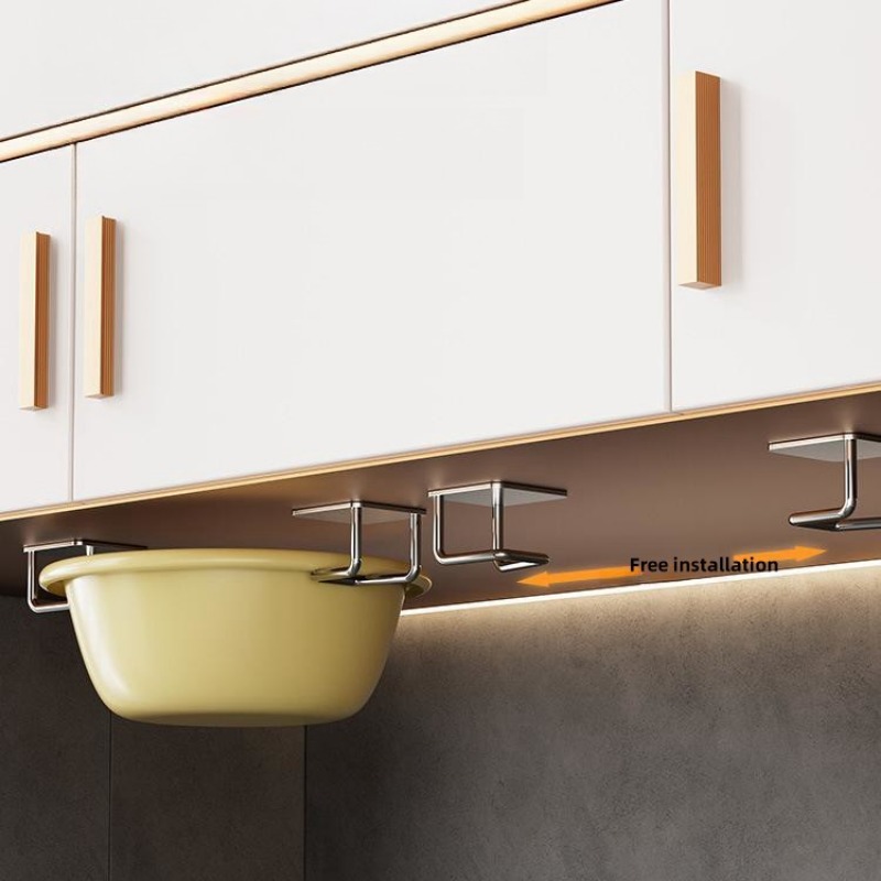 Ganchos de pared de acero inoxidable para fregadero, soporte de esponja autoadhesivo, organizador de cocina, estante de secado de drenaje, ganchos de pared, Bola de alambre, almacenamiento de trapo