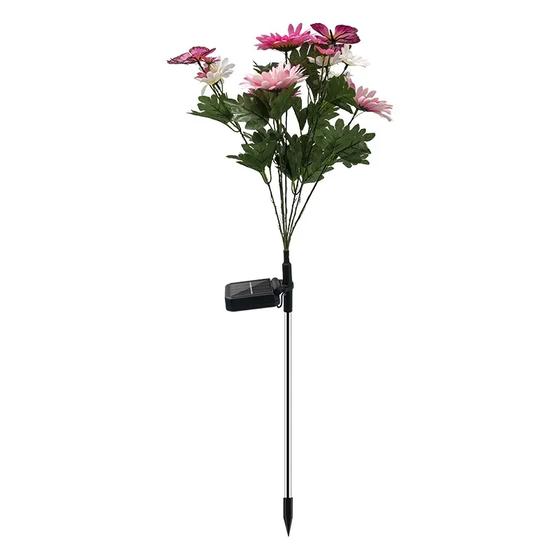 1 stuks zonne-tuinlamp, upgrade waterdichte zonne-lantaarn, heeft twee verlichtingsmodi zonne-buitenlamp tuindecoratie: Rood