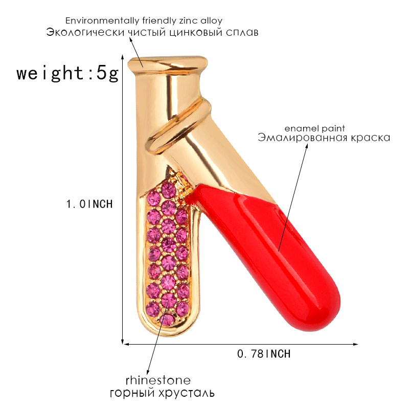 XEDZ – broches en Tube de réactif chimique, 3 couleurs, fournitures de laboratoire de chimie, Tube à essai, pour médecins et infirmières, bijoux