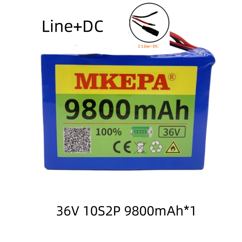 10S2P 36V 9800mAh 36v Electric Scooter Battery Lithium Electric Scooter 500W Electric Scooter Battery 36v 10s2p Battery: GRAY