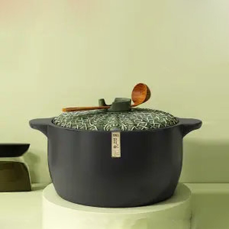Zwart Geëmailleerd Claypot Rijst Keramische Braadp... – Vicedeal