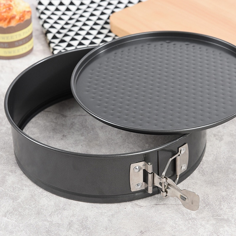 Cake Pan Carbon Steel Non-stick Spring Form Baking Pan Removable Bottom Cake Pan Bakeware Cake Baking Moulds Kitchen Accessories