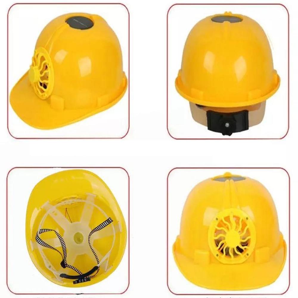 Safety Helmet with Fan 1.0 Construction Shading Sun Protection Solar Charging Helmet Construction Helmet Air Conditioning Hat