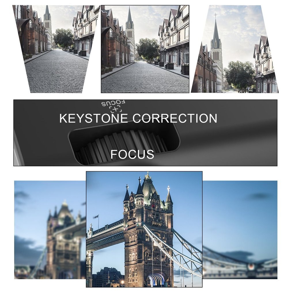 BL-45 4-inch LCD Projector 1080P Screen USB Portable Mini Projector Home Theater Cinema