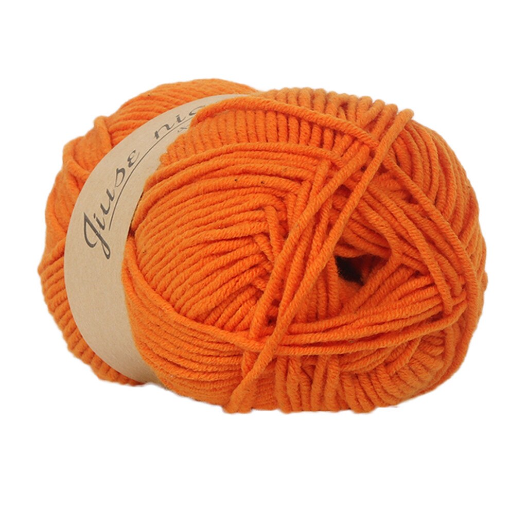 1PC 50g crochet yarn Chunky Colorful Hand Knitting Baby Milk Cotton Crochet Knitwear Wool merino knitting wool yarn: G