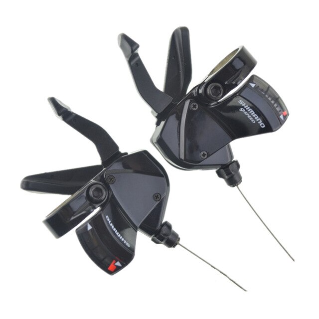SHIMAN0 SL-R440 SL-R441 Shifters Flat Bar Triggle Left / Right Hand 2/3s 8/9 Speed Shifter w/ Inner Cables Black Silver: Pair 3x8speed-Black