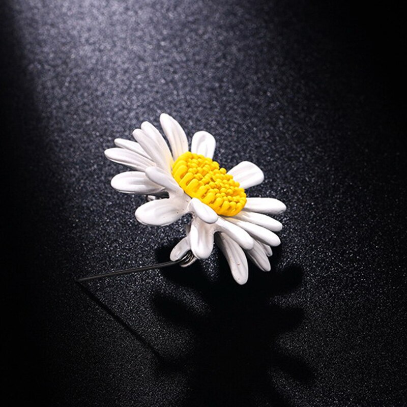 Fun Daisy Bee Broche Jas Meisje Insect Bloem Zonnebloem Strass Pin Accessoire Broches