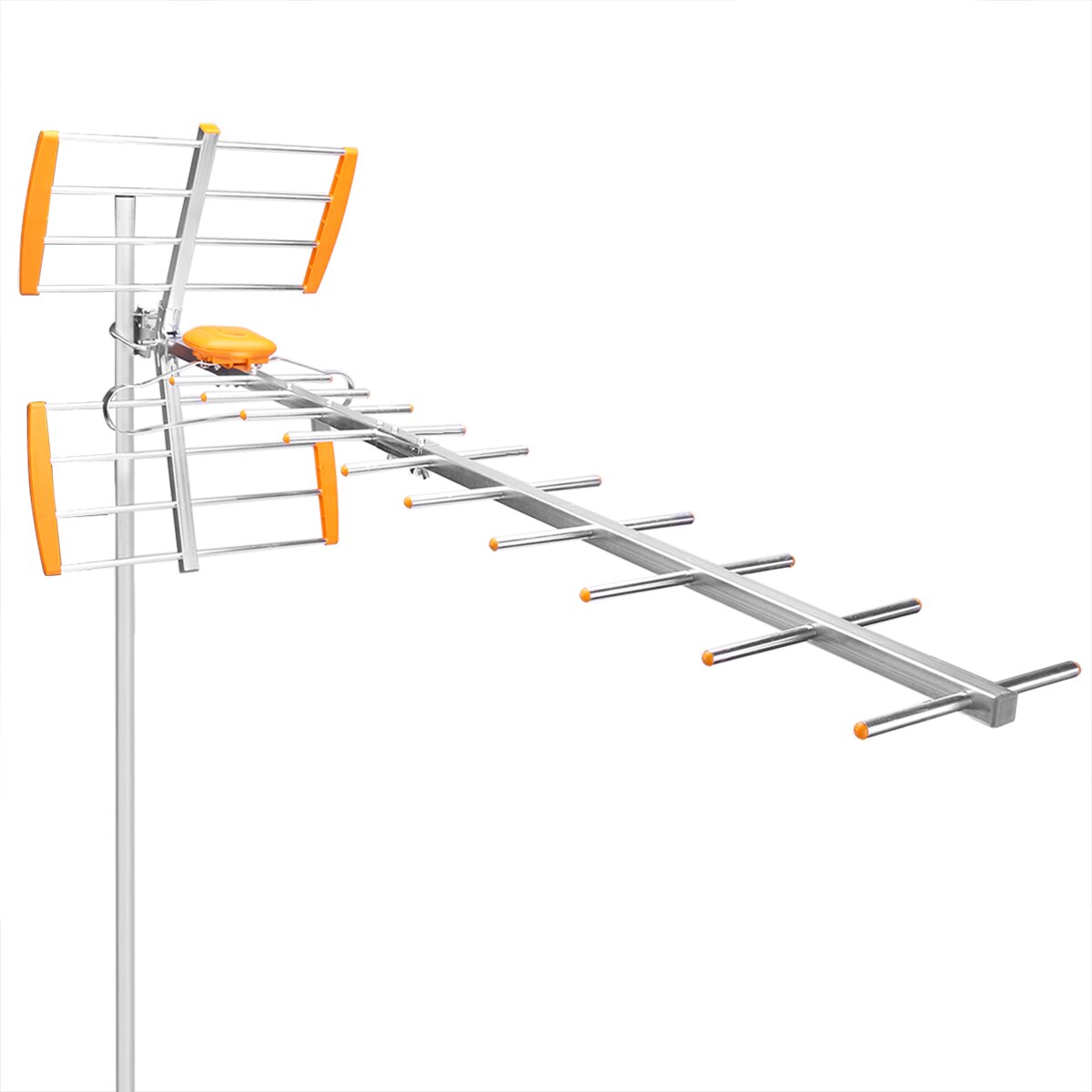 High Gain HDTV Antenna High Gain Strong Signal Low Noise Outdoor TV Antenna Long Access Rang HD Digital Outdoor TV Antenna: 11 Units TV Antenna