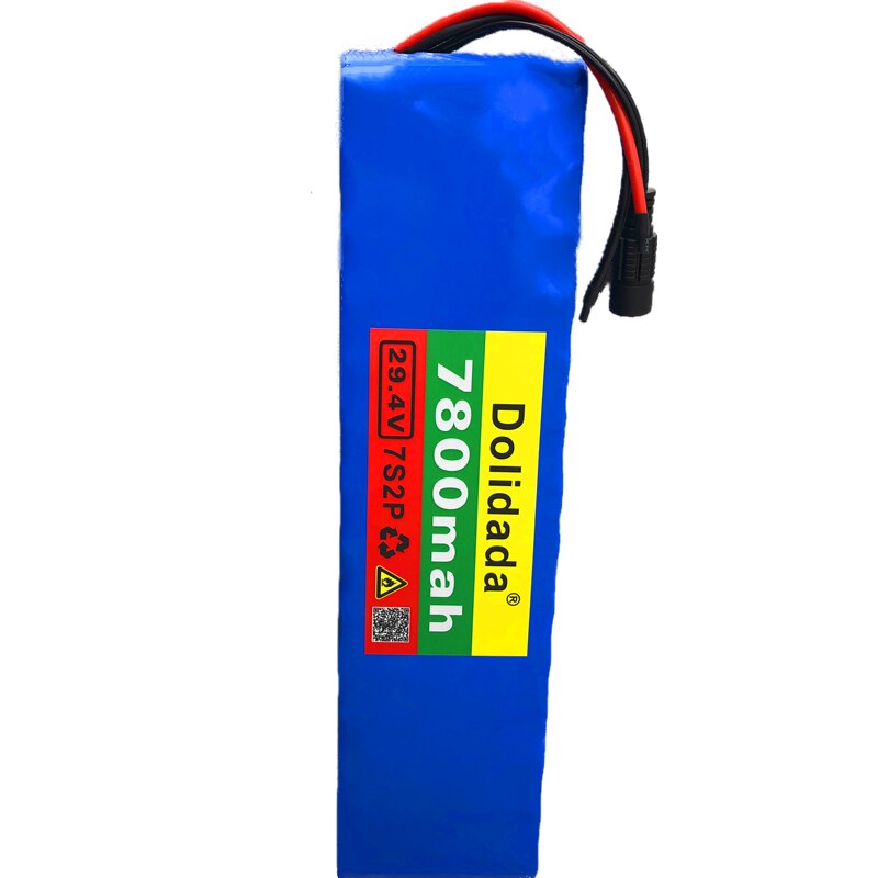 Alkuperäinen 24v 7.8ah 7 s 2p 18650 akku litiumioniakku 7800 mah 29.4v sähköpolkupyörä mopo /sähkö ei sisällä laturia