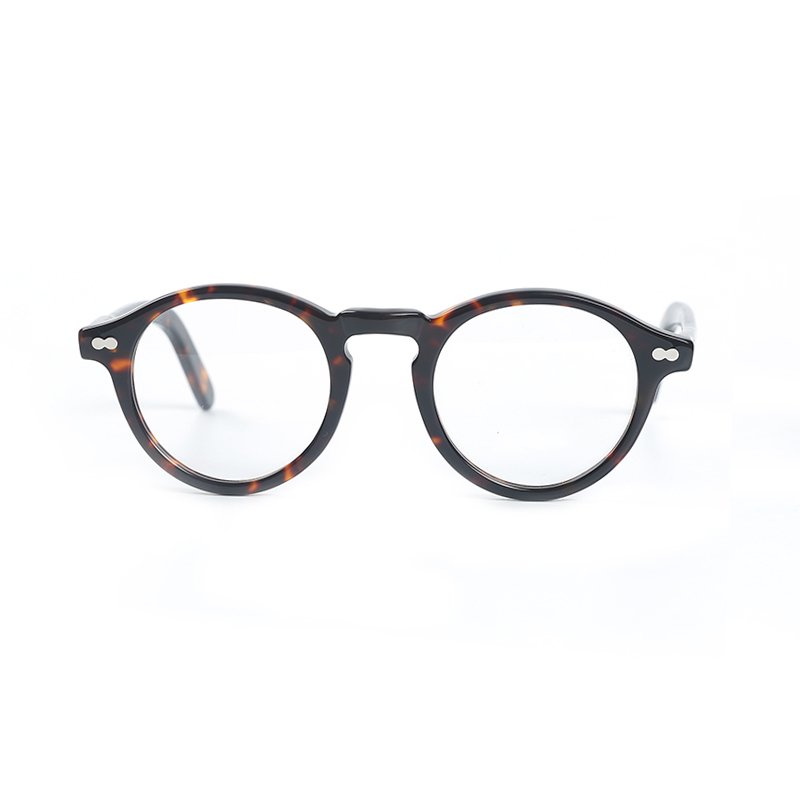 Armação de óculos ópticos para homens e mulheres, óculos vintage johnny depp, armação de óculos de acetato para computador, lentes transparentes