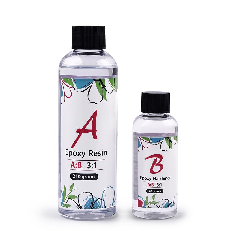 3:1 AB Epoxy Resin Crystal Glue High Adhesive Hardener DIY Epoxy Resin Mold Jewelry Making Supplies 100g/280g/400g/1000g: A210g-B70g
