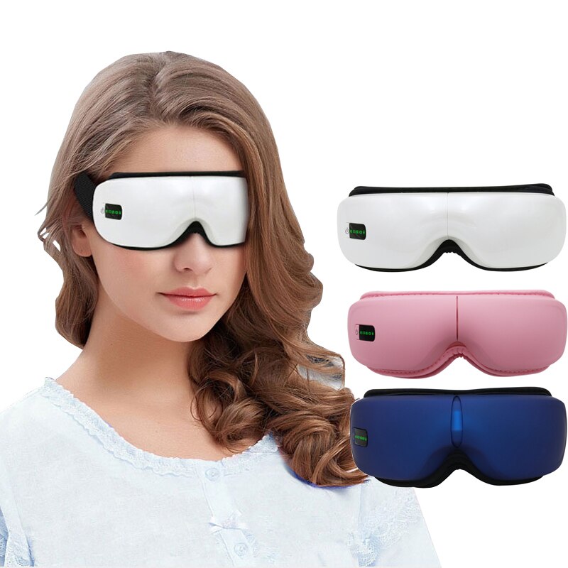 Smart Eye Massager with Heat Vibration Air Pressure Bluetooth Music Eye Care Massage Device Eyes Fatigue Relief Therapy Glasses