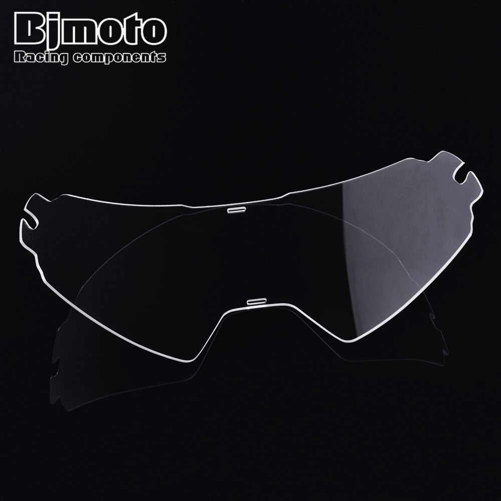 Bjmoto motorcykel hjelm briller glas mx motocross snavs cykel briller cykelbriller klar farve linse udskiftning beskyttelsesbriller film
