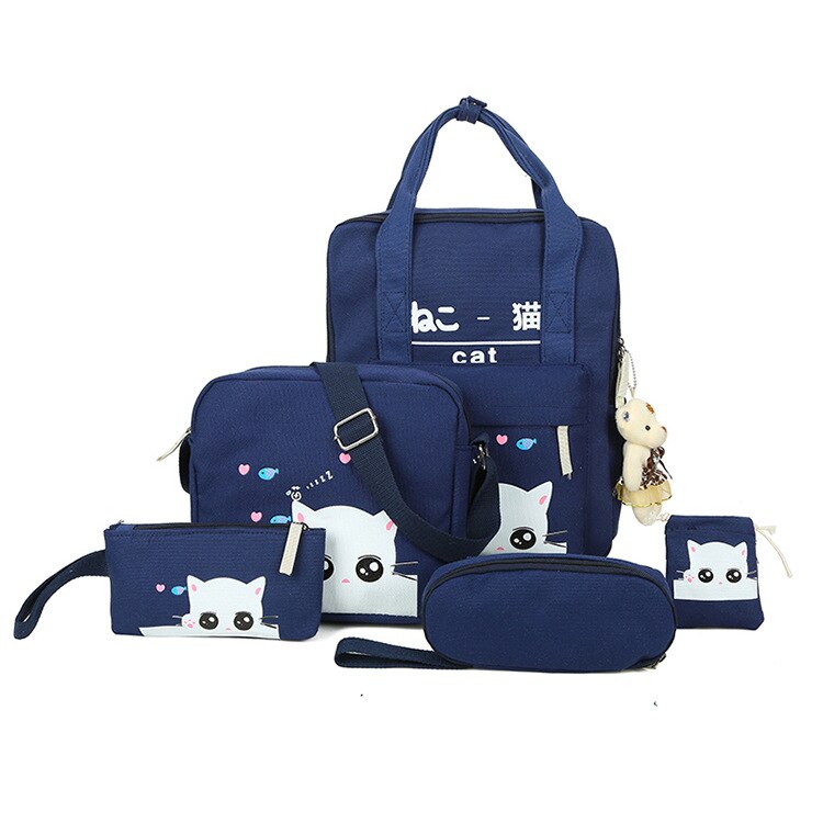 Satchel school bags 4 set /pcs School orthopedic satchel Backpacks for children School bag for girls mochilas escolares infantis: 02