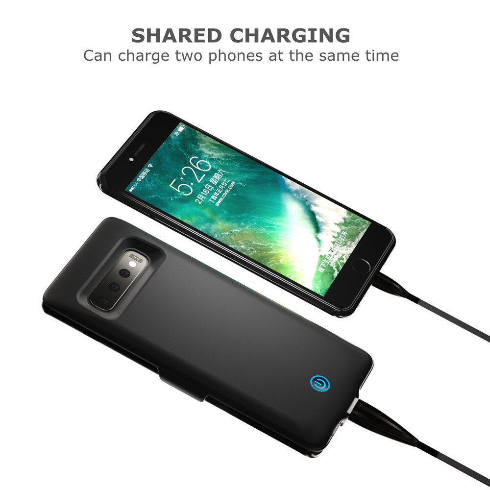 ZKFYS Slim Battery Charger Cases for Samsung Galaxy S10 Power Bank Case 7000mAh Extenal Charging Battery Cover Powerbank Case