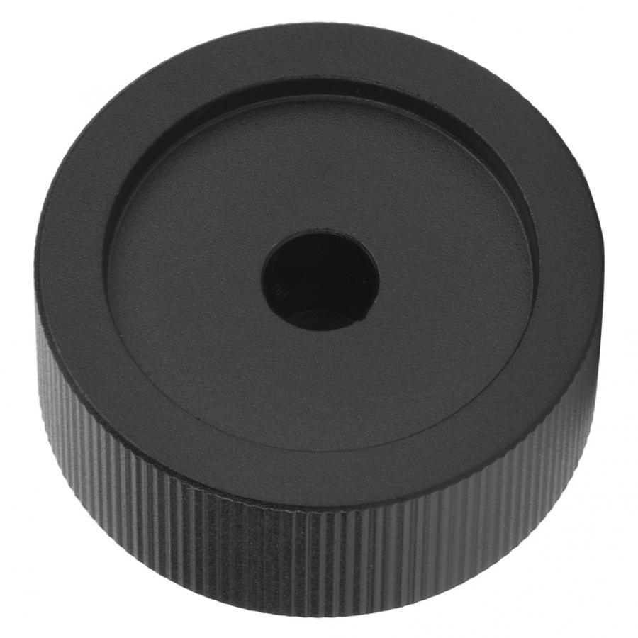 Bouton de contrôle de Volume 32x13mm | Bouton en aluminium massif noir givré pour potentiomètre 6mm