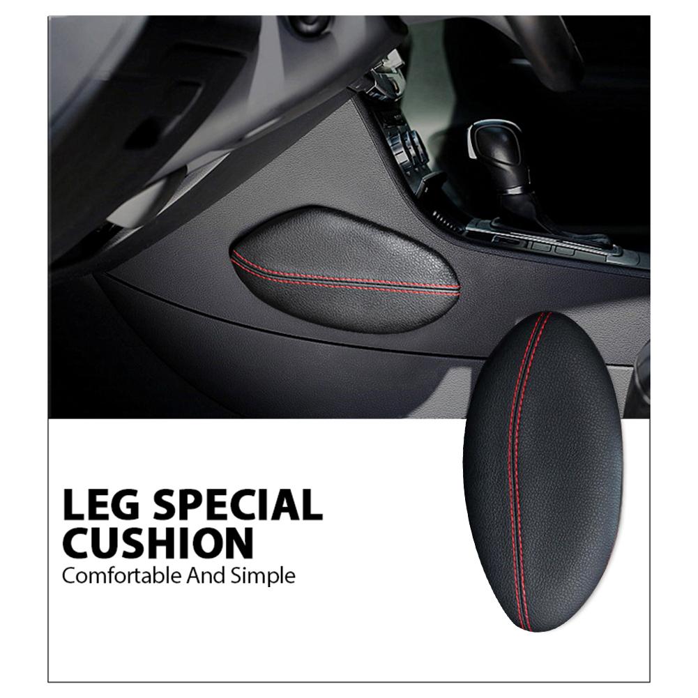 Car Leg Cushion Knee Pad Support Pillow Leg Support Car Seat Cushion Leather Leg Cushion Knee Pad Thigh Support Pillow Interior