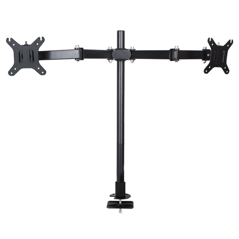 HILLPORT Fully Adjustable Dual Arm LCD LED Monitor Desk Mount Stand Bracket for 13"-32" Screens with 45 degree Tilt XCD5011