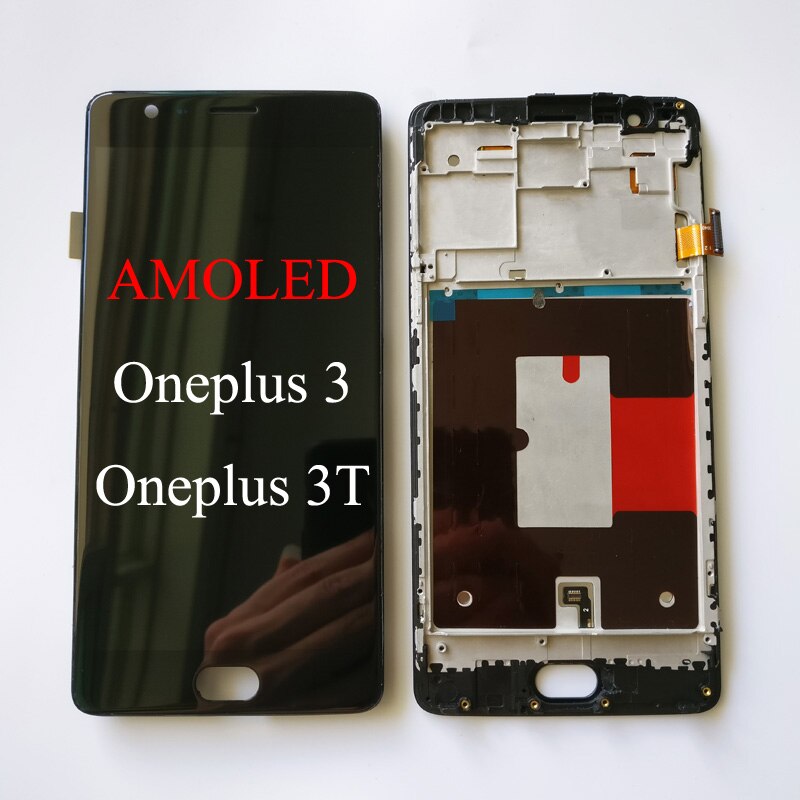 Original/TFT 5,5 "Für Oneplus 3 3T 1 + 3 3T A3000 a3003 LCD Anzeige berühren Bildschirm Digitizer Montage/Mit Rahmen/Batterie Abdeckung