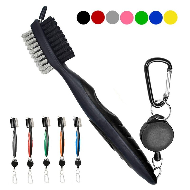 Golf Club Brush Golf Groove Cleaning Brush 2 Sided Golf Putter Wedge Ball Groove Cleaner Kit Cleaning Tool Golf Accessories