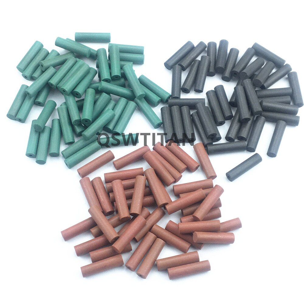 Roue de polissage en caoutchouc et silicone, assortiment de 100 pièces, particules de polissage, matériel de laboratoire dentaire, meulage en alliage métallique
