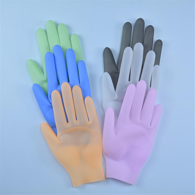 Guantes de nitrilo resistentes a altas temperaturas, resistentes al agua y al aceite, de silicona, reutilizables, 2 uds.