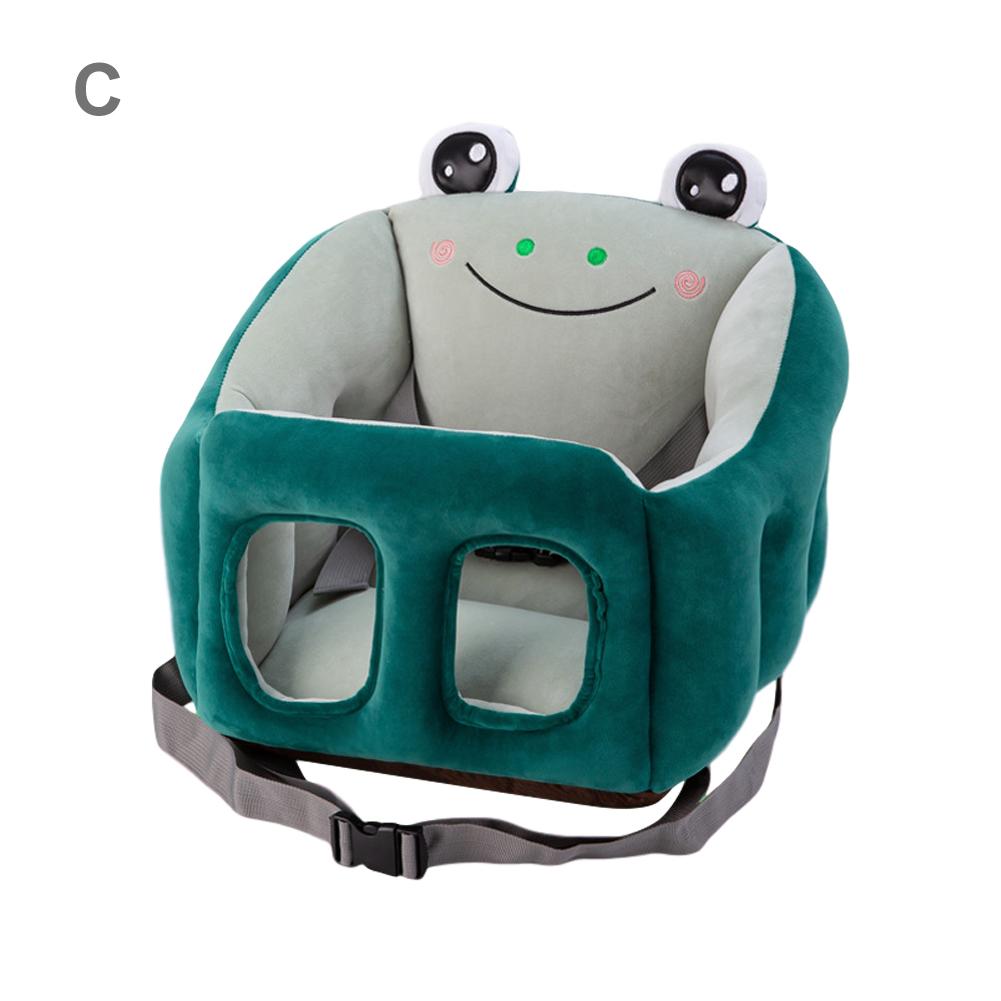 Cartoon draagbare baby-eetstoel, stoelverhoger, leer zitten, multifunctionele comfortabele bb-kruk, autostoelverhoger voor baby's: C